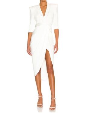 Zhivago eye of Horus V-Neck Midi Dress